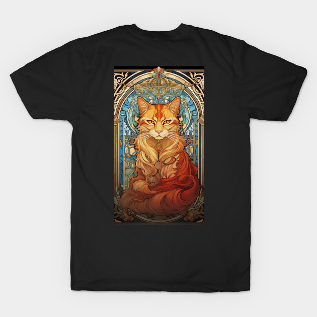 Tangerine Tabby Art Nouveau by Suztv